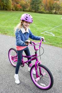 20" Girl's 2 Cool BMX Bike w/ Front Pegs, Satin Purple Graphics, Ages 8-12