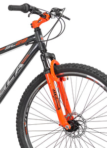 Men's 29" Mountain Pro Bike 21-Speed Bicycle w/ Front Suspension, Grey/Orange