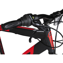 Load image into Gallery viewer, Men&#39;s 700c SpinFit Light Steel Frame Hybrid Bike 21-speed Drivetrain, Black/Red
