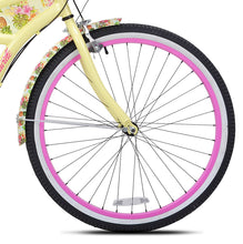 Load image into Gallery viewer, Women&#39;s Margaritaville Cruiser Bike 26&quot; Perfect Fit Frame Comfort Ride, Yellow
